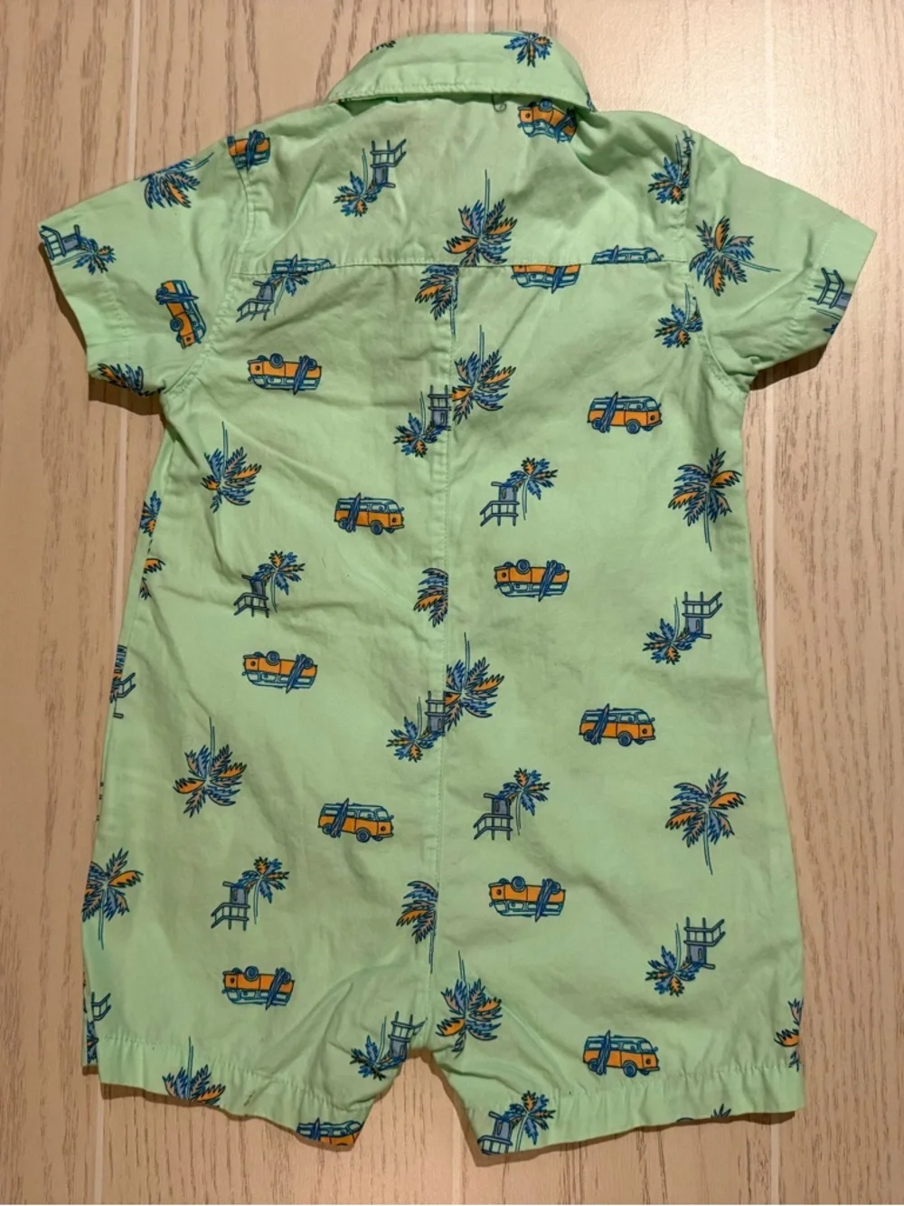 Carter’s‎ Baby Boy 18M Romper Bundle 2 Shortall Outfits Shark Tropical EUC